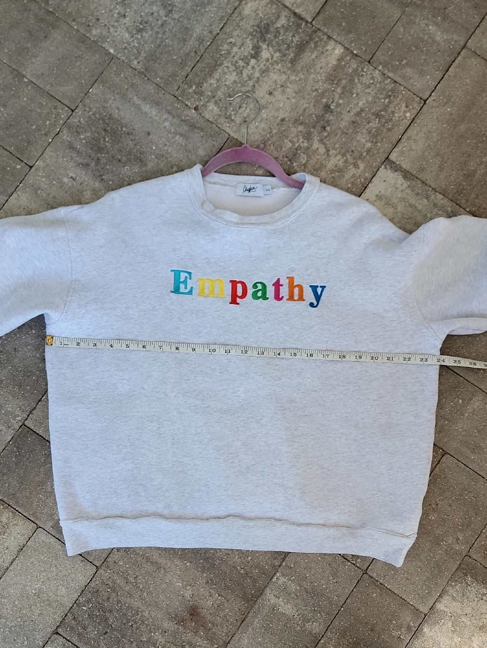 The Mayfair Group Empathy Always Gret Crewneck Sz S/M - Picture 10 of 13